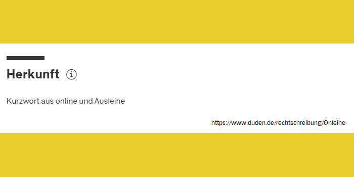 Onleihe im Duden online